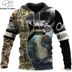 !!! LIVRAISON OFFERTE !!! PROMO !! Sweat 3D Réaliste Pêche Ou Chasse !! NOUVEAUTÉ 2020 !! Réf 243
