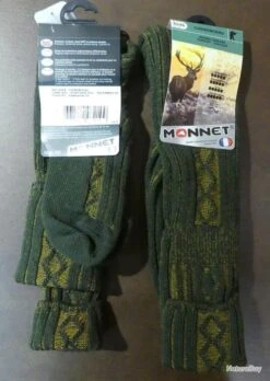 CHAUSSETTE CHENONCEAU VERT/JAUNE MONNET 39/40