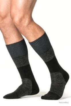 Chaussette Montante Skilled 400 Knee High Woolpower Gris 40-44