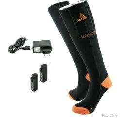 Alpenheat Chaussettes Chauffantes Coton SET S