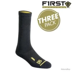 Chaussettes FIRST TACTICAL Coton 9"/22.86 Cm Taille L/XL - Pointure 42-46 - Lot De 3 Paires