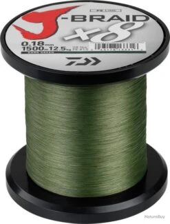 J-Braid X 8 1500 M Verte Daiwa Ø 0.51 Mm / PE 10 / 56.00 Kg / 123 Lbs