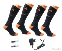 LOT DE 2 ALPENHEAT CHAUSSETTES CHAUFFANTES FIRE-SOCKS