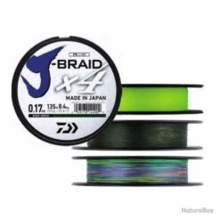 Daiwa TRESSE J BRAID 4 BRINS 450M VERTE 0.21mm-12.4kg
