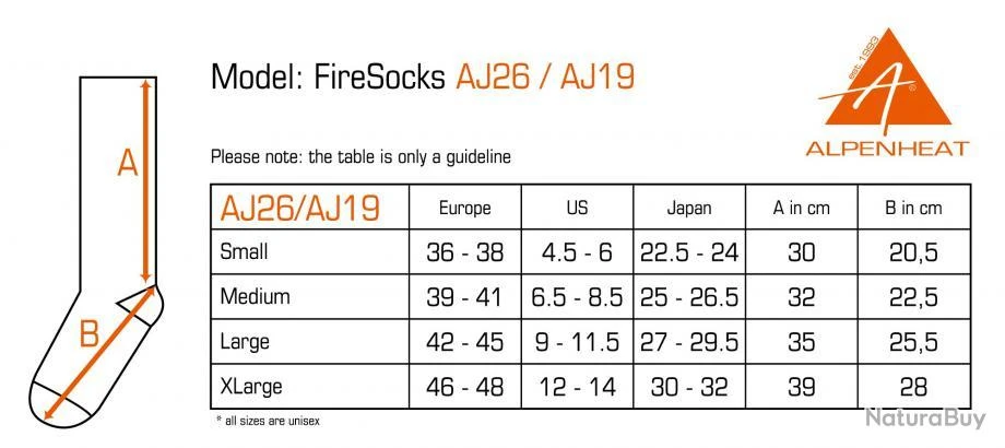 ALPENHEAT Chaussette Chauffantes Seul Coton M – Image 5